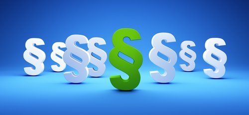 Ggruppe von weißen und grünen Absatzsymbolen