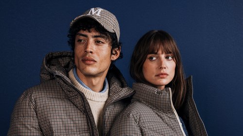 Mann und Frau mit Mustang-Karojacken