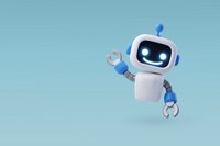 Ki-Roboter winkt