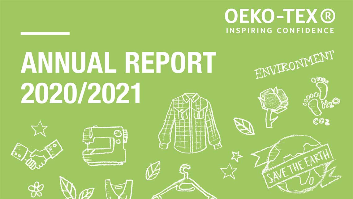 Titelbild Jahresbericht OEKO-TEX 2020/2021