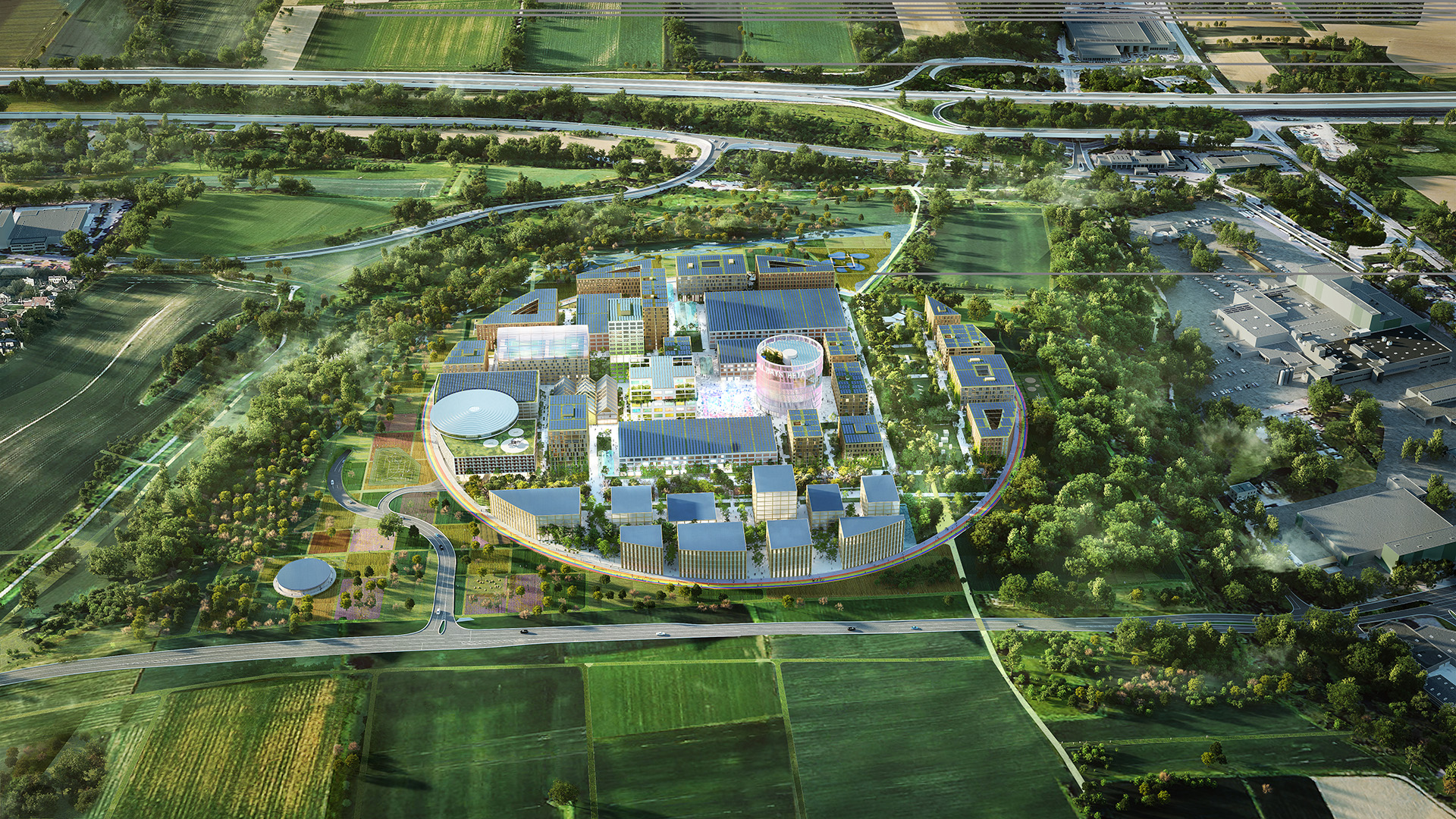 IPAI Campus: Bis Ende 2027 werden die ersten Gebäude des europaweit einmaligen KI-Hotspots bezugsfertig errichtet und zur Heimat der Community auf 23 Hektar werden.