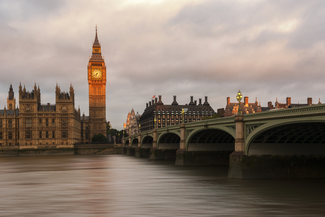 Big Ben,Westminster Bridge,Morgen,Stadt, London, England