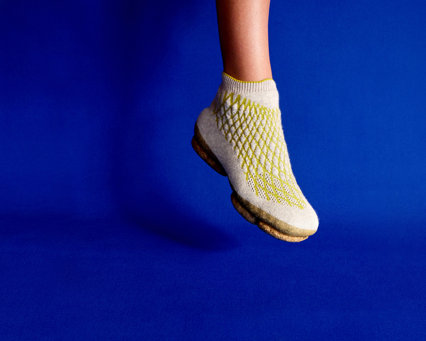 Der aus Chiengora hergestellte Sneaker wurde bereits für den Green Design Award nominiert. 