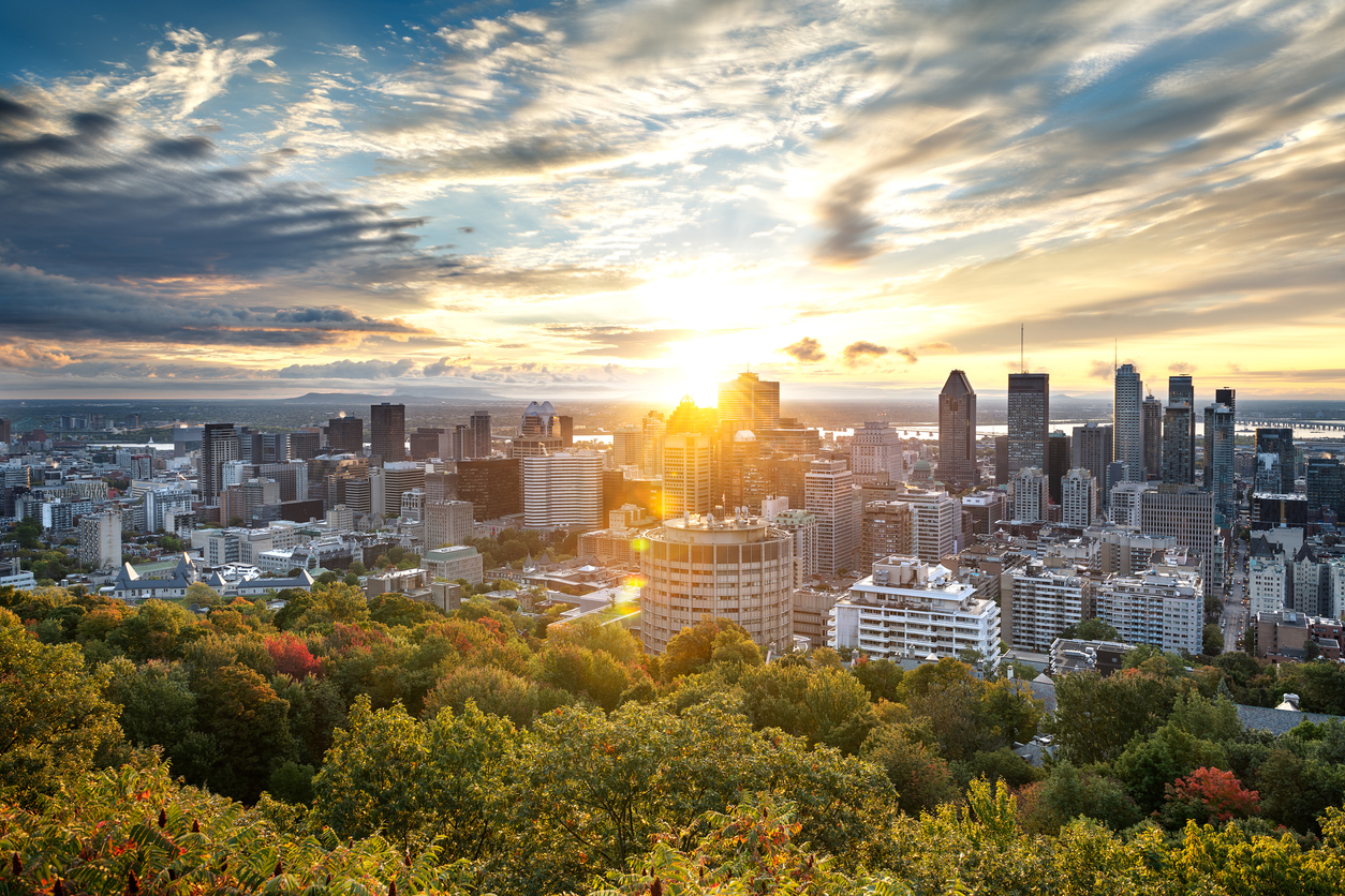 Skyline von Montreal vom Mont Royal