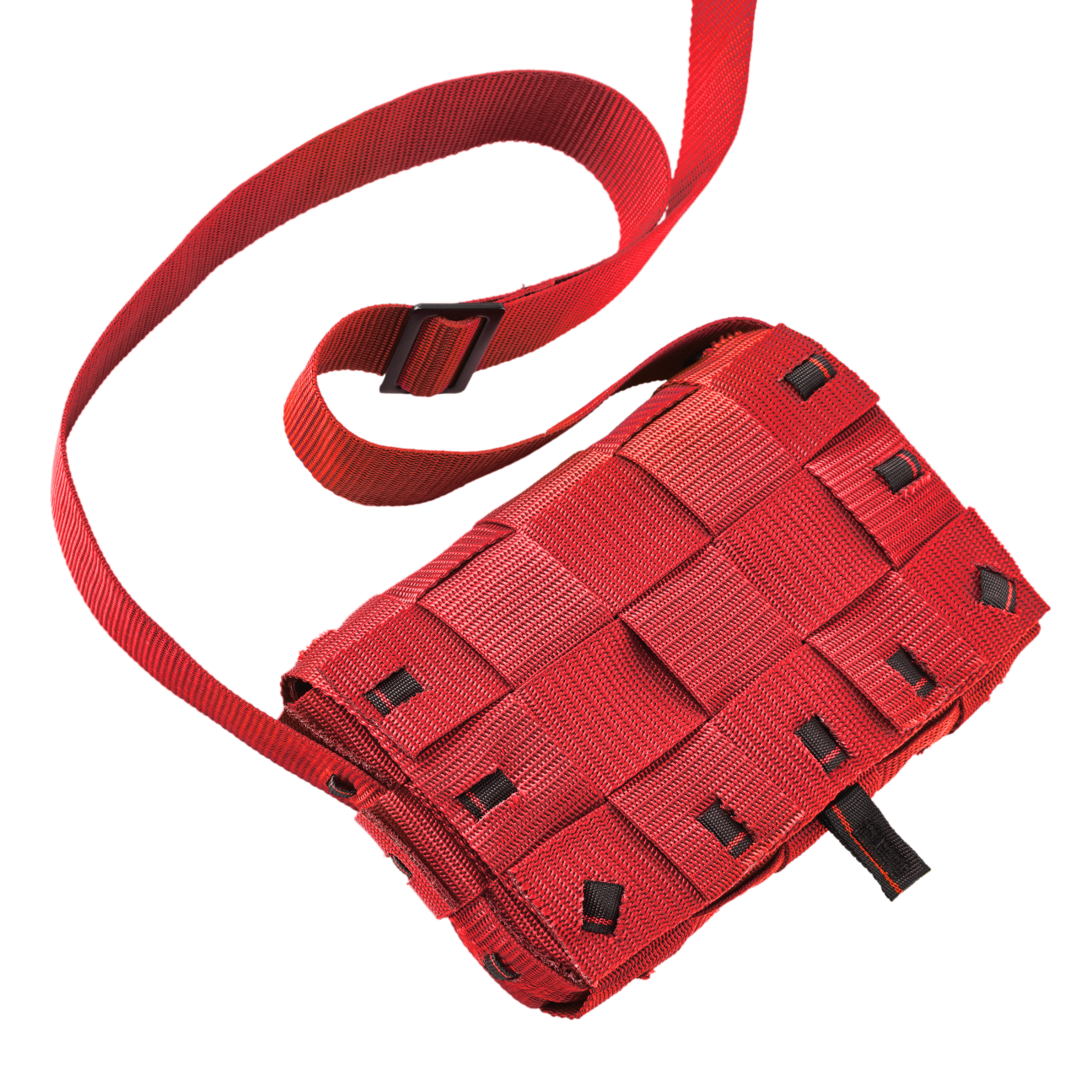 Neo rote Tasche aus Gurtbändern
