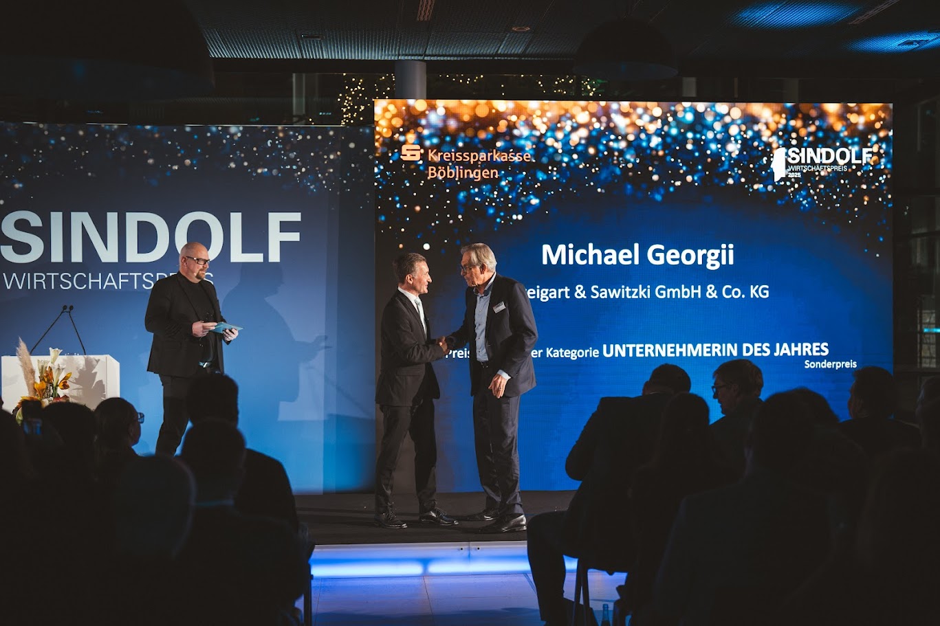 Preisüberreichung an Michael Georgii