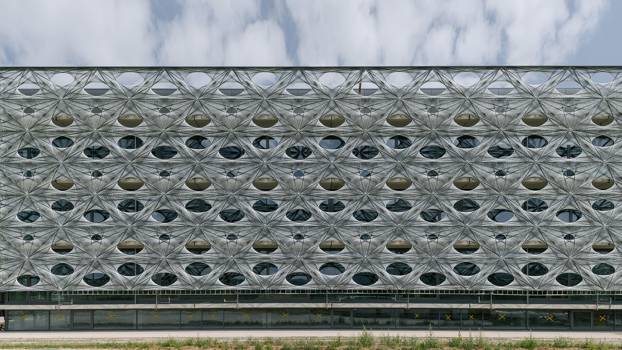Die textile Fassade des Texoversum