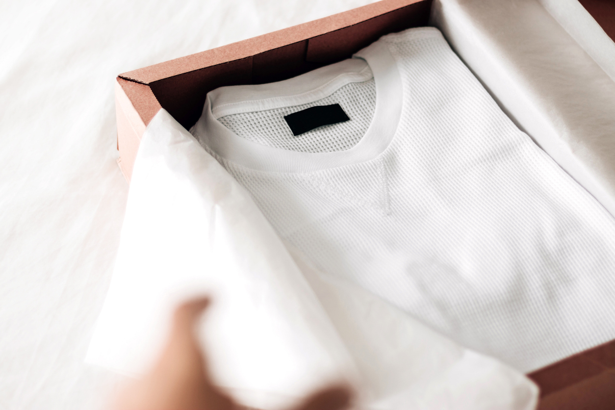 Tshirt in Verpackungskarton