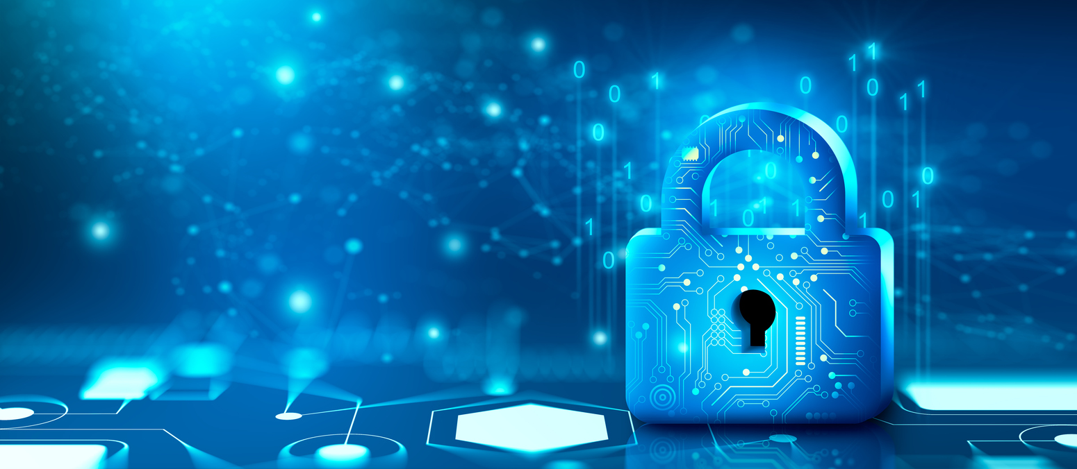 Vorhängeschloss mit Schlüsselloch in der Datensicherheit