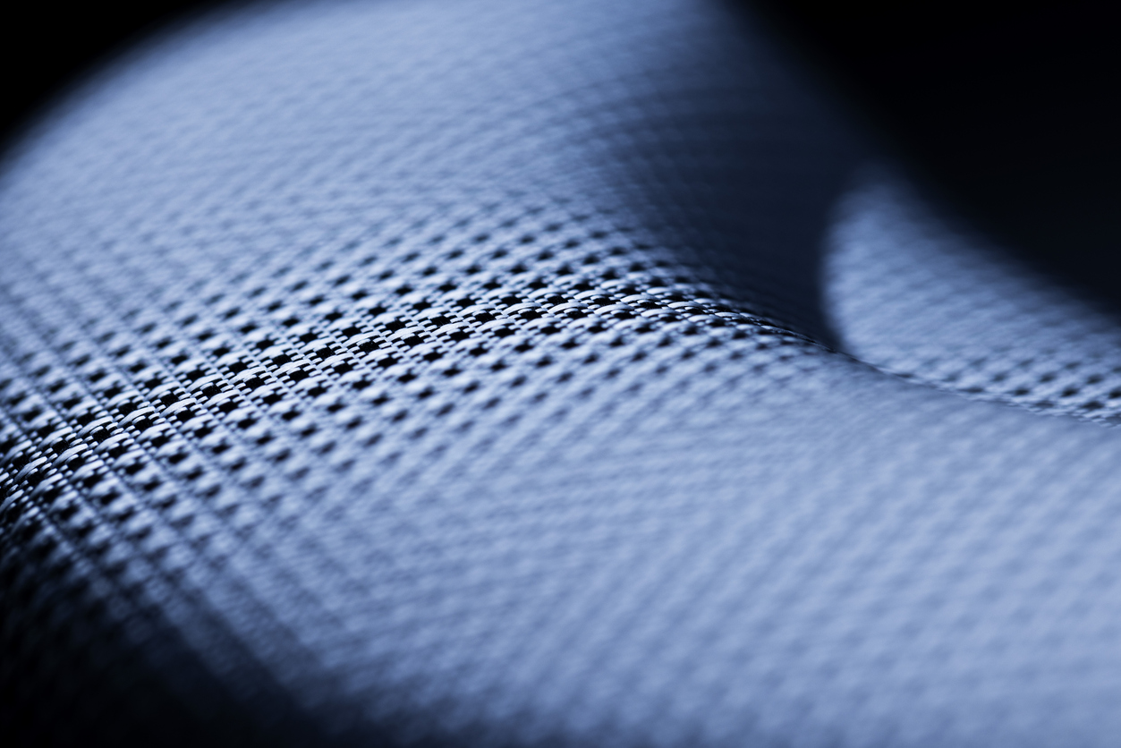 Close-up Texture of Woven Fabric Material