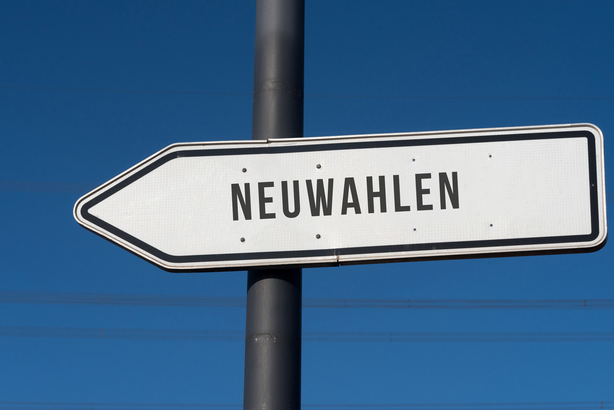 Schild Neuwahlen